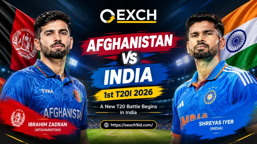 Afghanistan vs India 1st T20I 2026: A New T20 Battle Begins in India